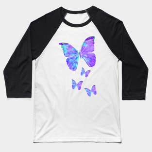 Purple Butterflies by Jan Marvin Baseball T-Shirt